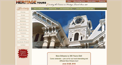 Desktop Screenshot of heritagetoursllc.com