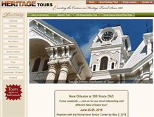 Tablet Screenshot of heritagetoursllc.com